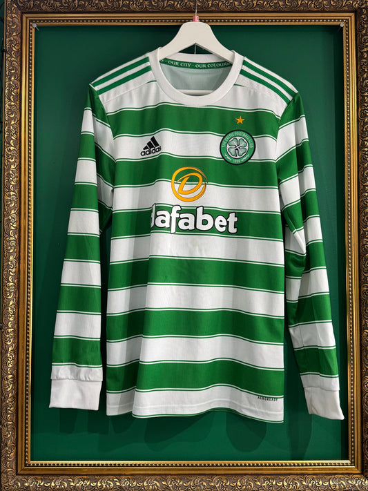Celtic 2021/22 home shirt small ls
