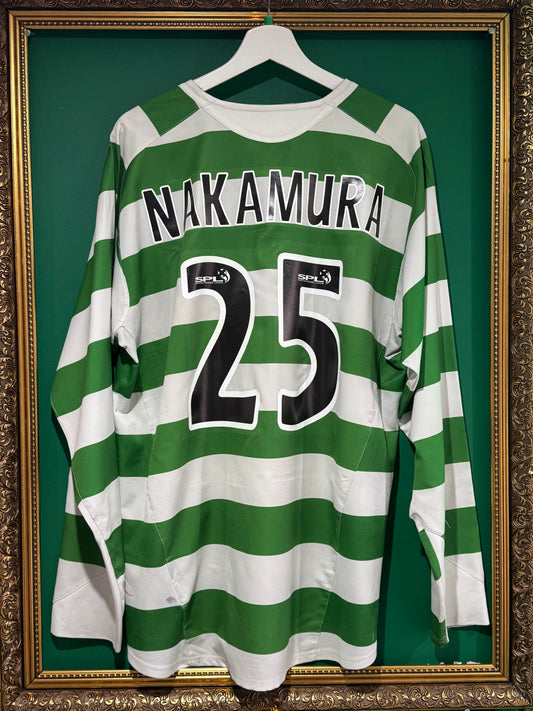 Celtic 2005/07 home xlarge ls signed Nakamura 25