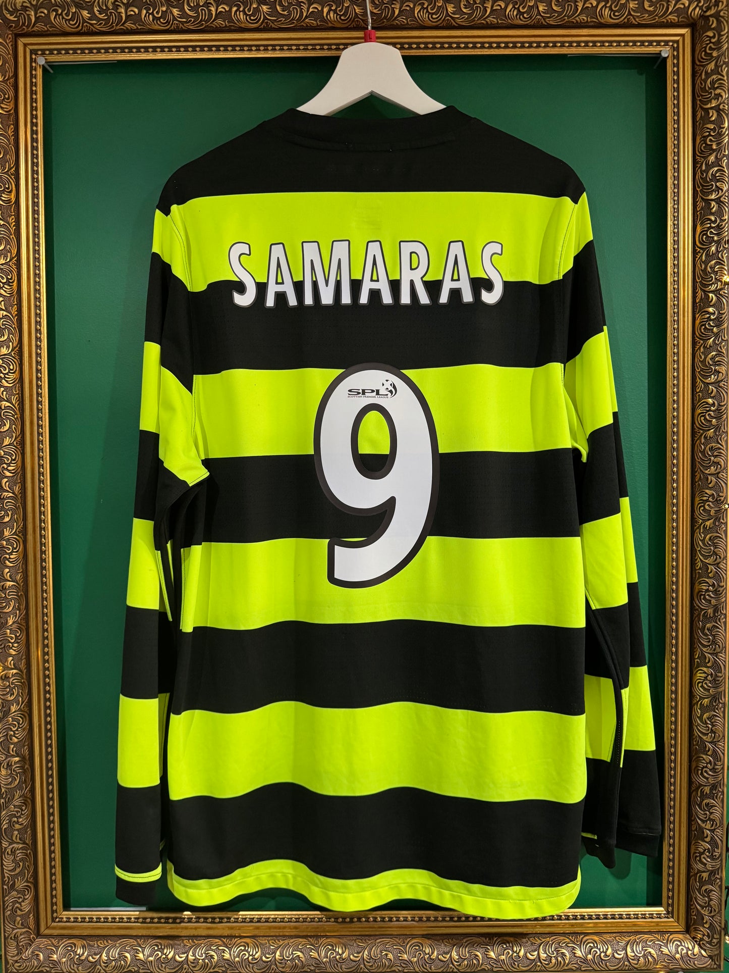 Celtic 2009/10 away shirt large Samaras 9