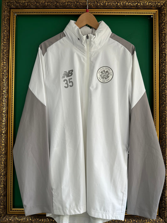 Player issue worn training jacket Kristoffer Ajer 35