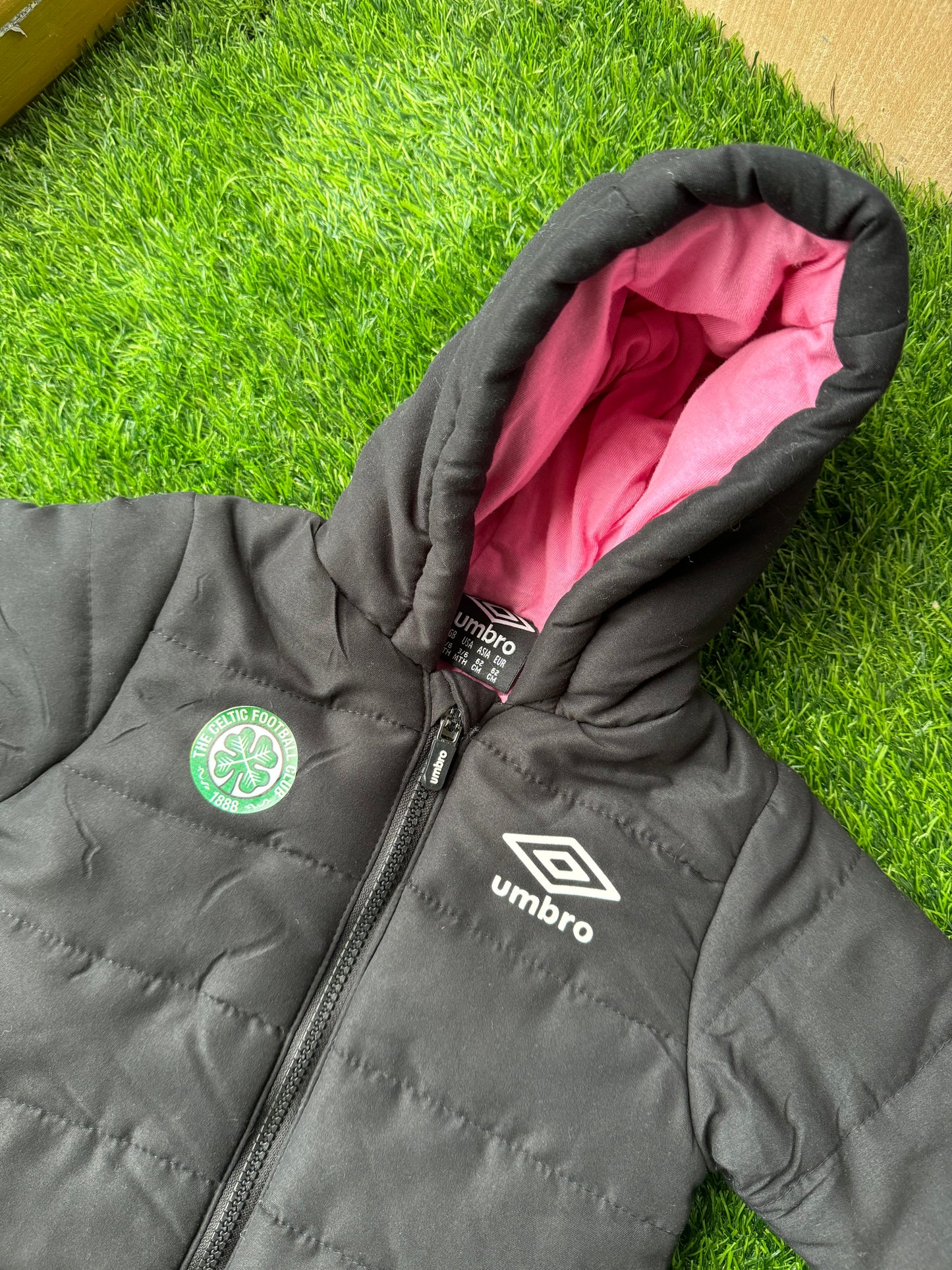 Celtic Umbro snowsuit girls 3-6 months