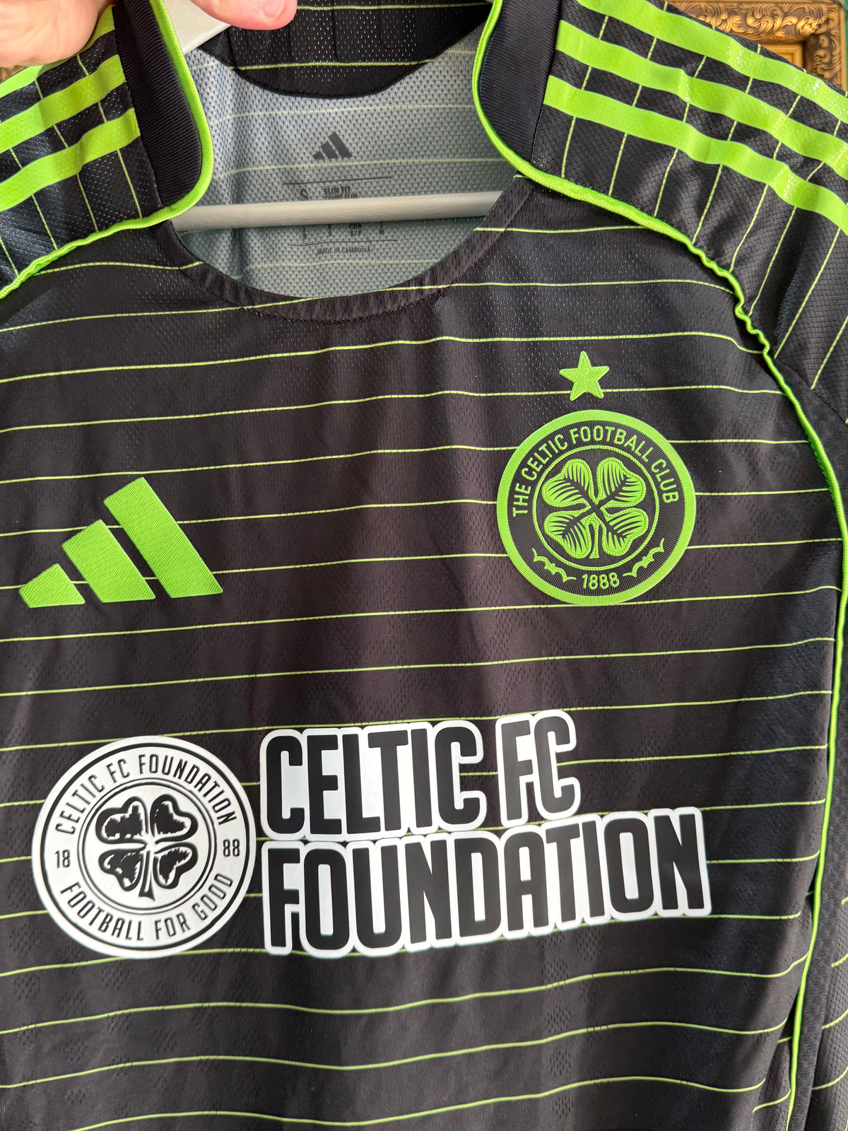 Celtic 2025/26 away elite European matchshirt small 14 (McCowan)