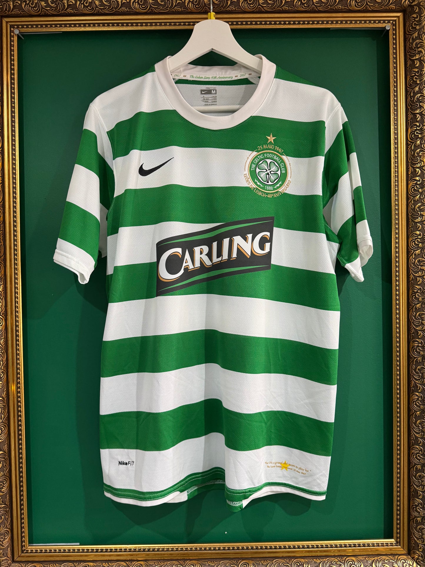 Celtic 2007/08 home shirt medium Nakamura 25
