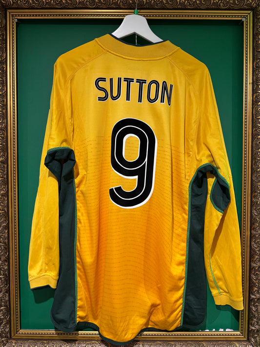 Celtic 2002/03 away ls xlarge Sutton 9