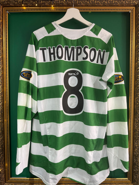 Celtic 2005/07 home shirt xlarge ls Alan Thompson 8 matchworn