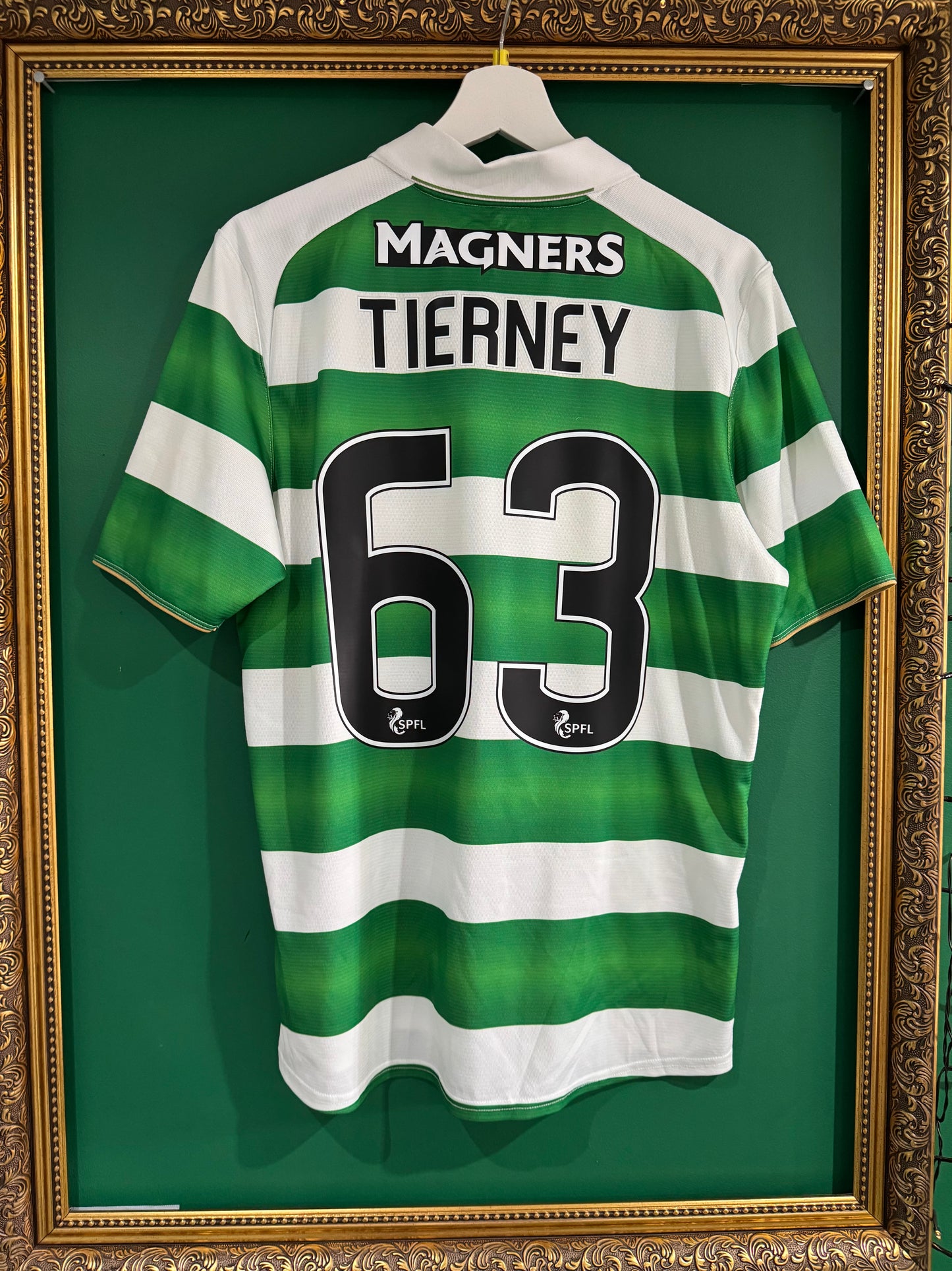 Celtic 2016/17 home shirt medium Tierney 63