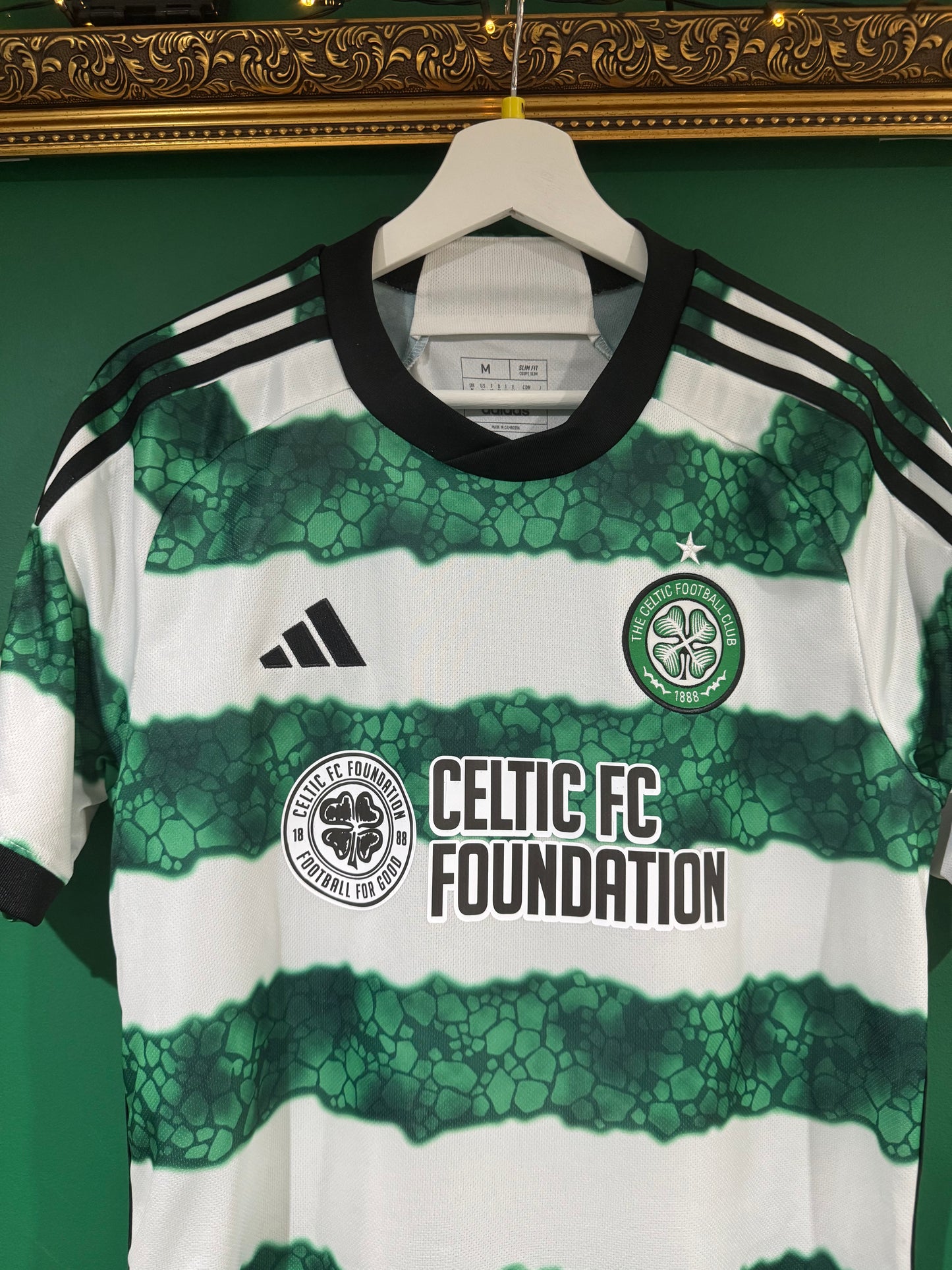 Celtic 2023/24 home shirt medium foundation sponsor