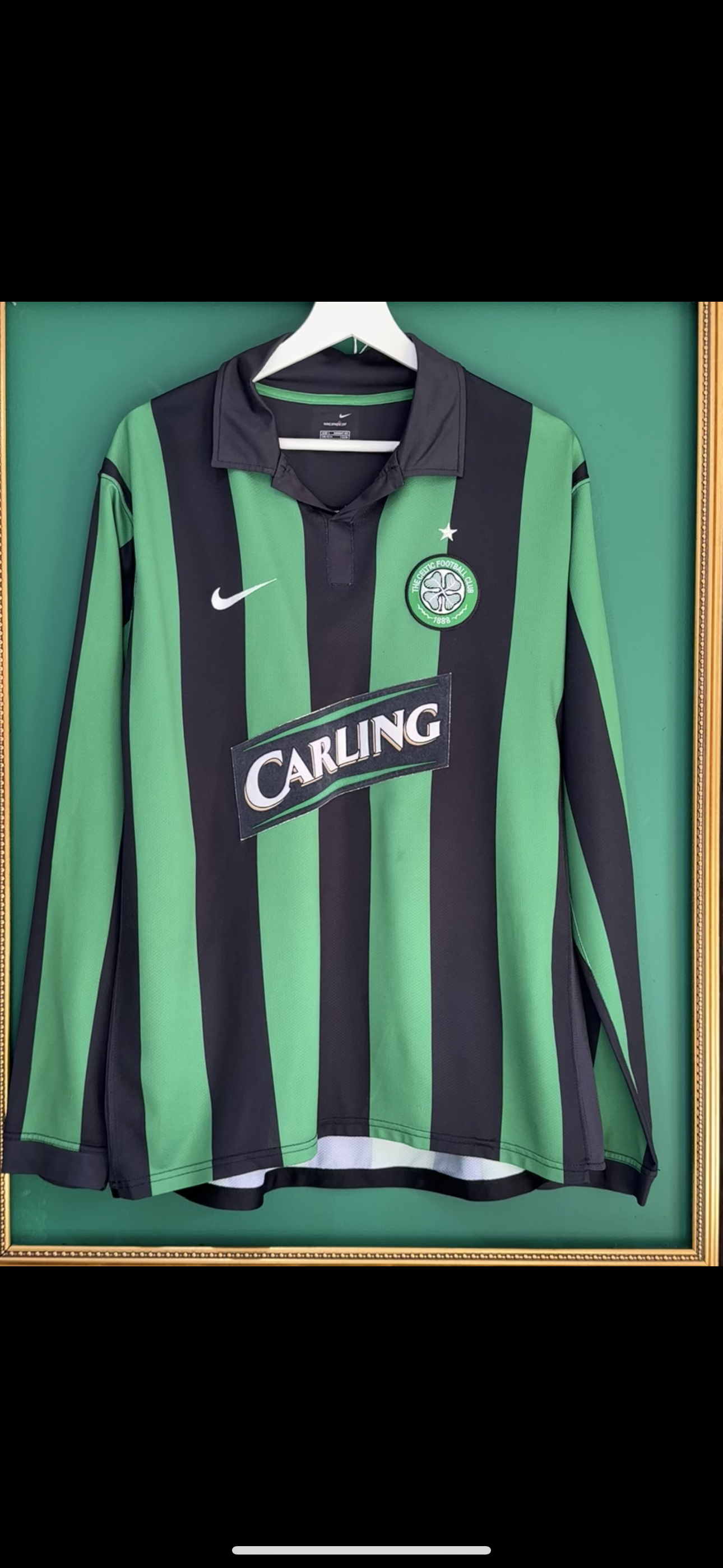 Celtic 2006/07 away shirt large ls Naylor 3