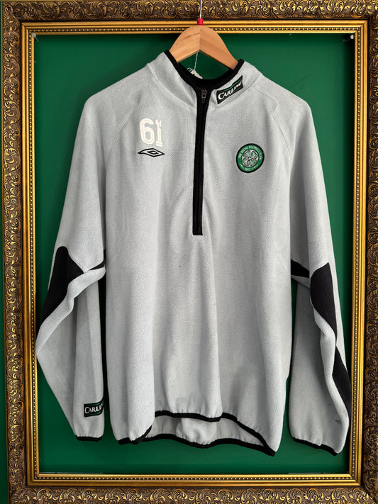 Player issue worn fleece jacket 61 European issue Seville 2003 season