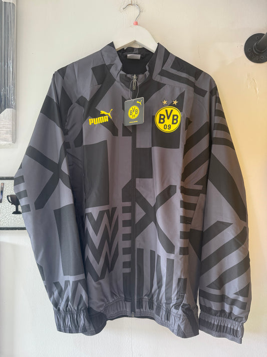Puma Borussia Dortmund 22/23 Pre-Match Jacket - Puma Black/Asphalt