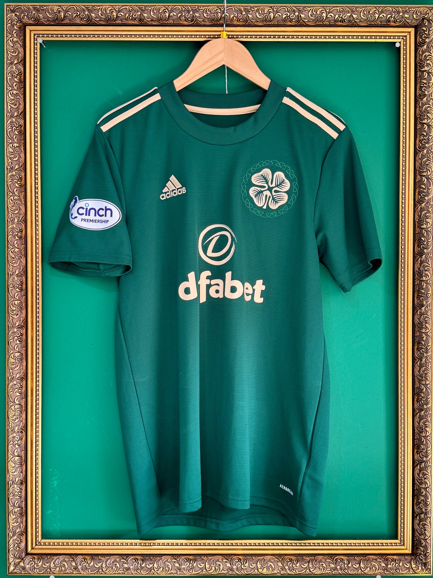 Celtic 2021/22 away O’Riley match prepared shirt