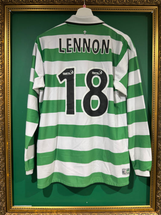Celtic 2004/05 home shirt small Lennon 18 long sleeve