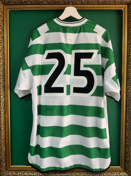 Celtic 2001/03 home shirt xlarge matchworn / player issue pre season 25 Lubo Moravcik