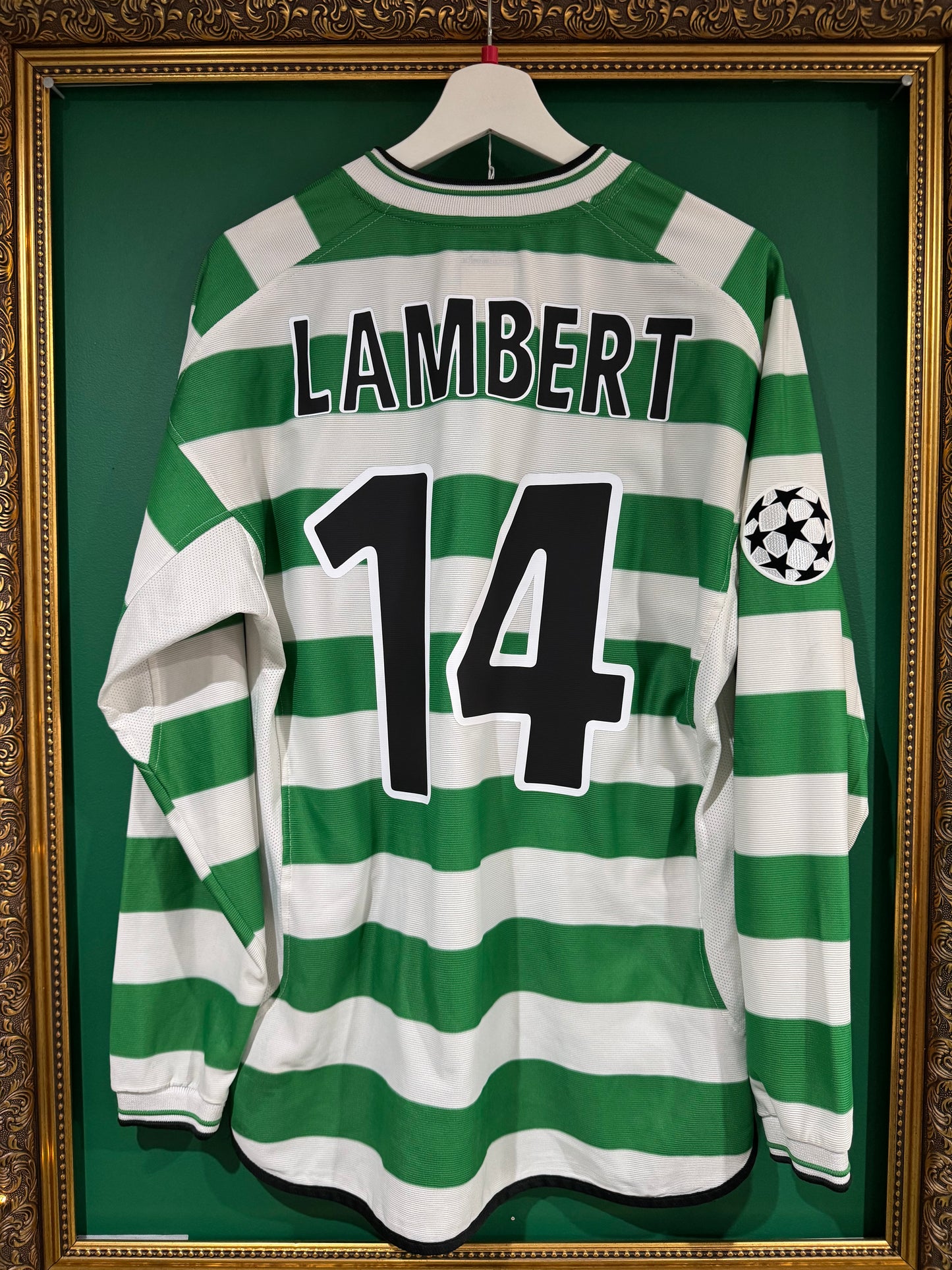 Celtic 2001/03 home shirt large ls Lambert 14