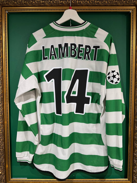 Celtic 2001/03 home shirt large ls Lambert 14