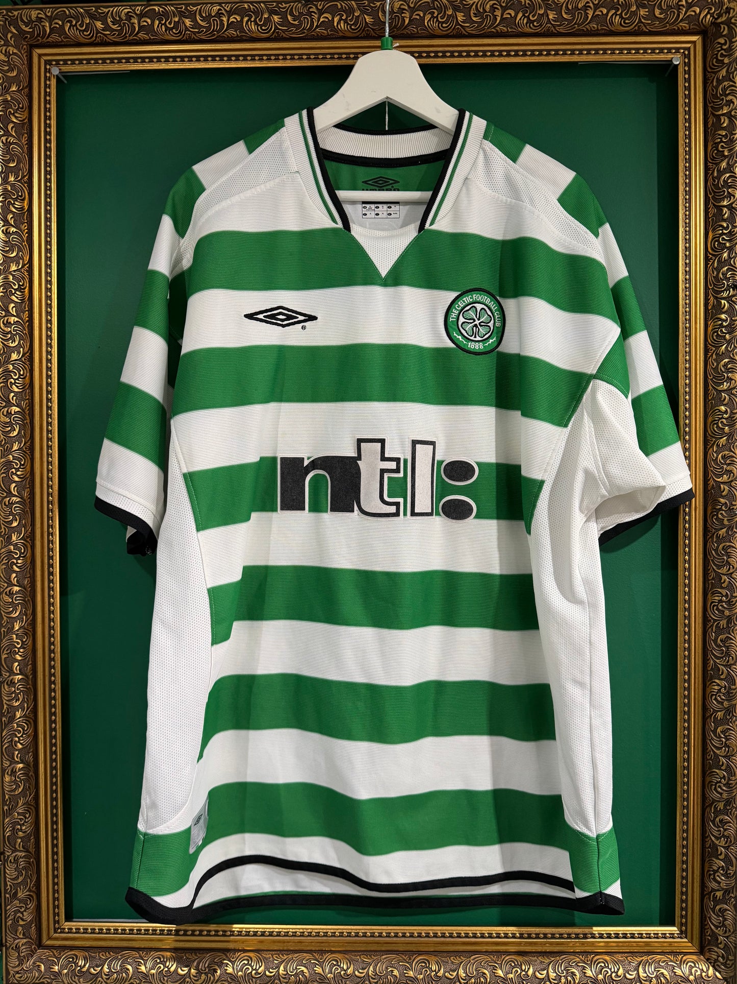 Celtic 2001/03 home shirt xlarge Larsson 7