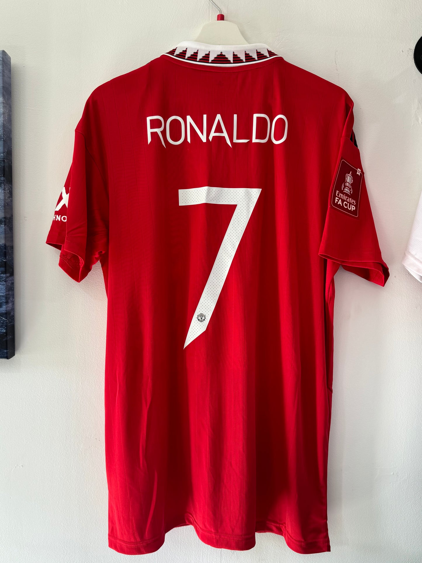 Manchester United 2022/23 home large Ronaldo FA Cup BNWT