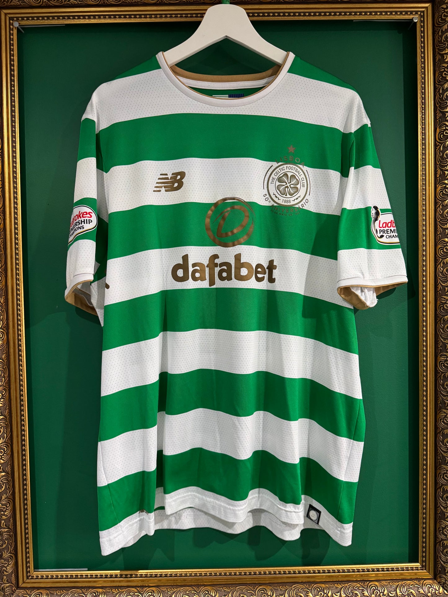 Celtic 2017/18 home shirt xlarge Tierney 63