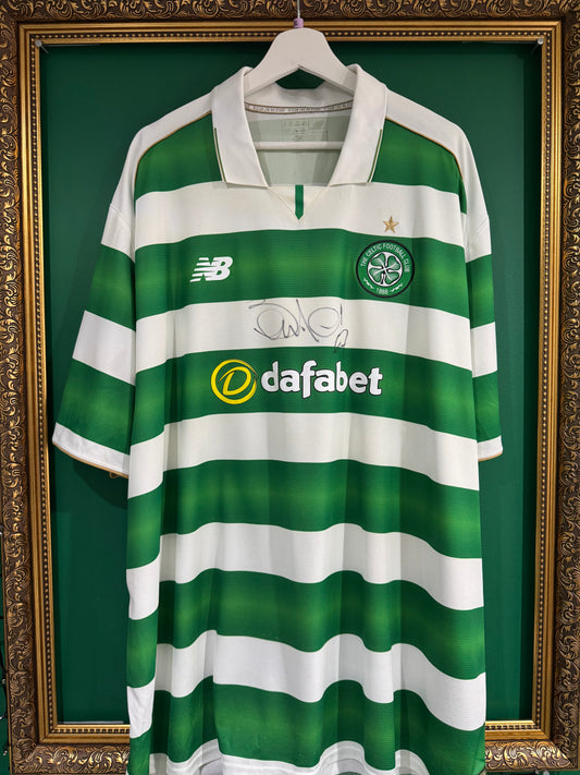 Celtic 2016/17 home shirt xxxxl signed Berti Auld