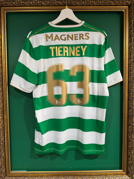 Celtic 2017/18 home shirt medium Tierney 63
