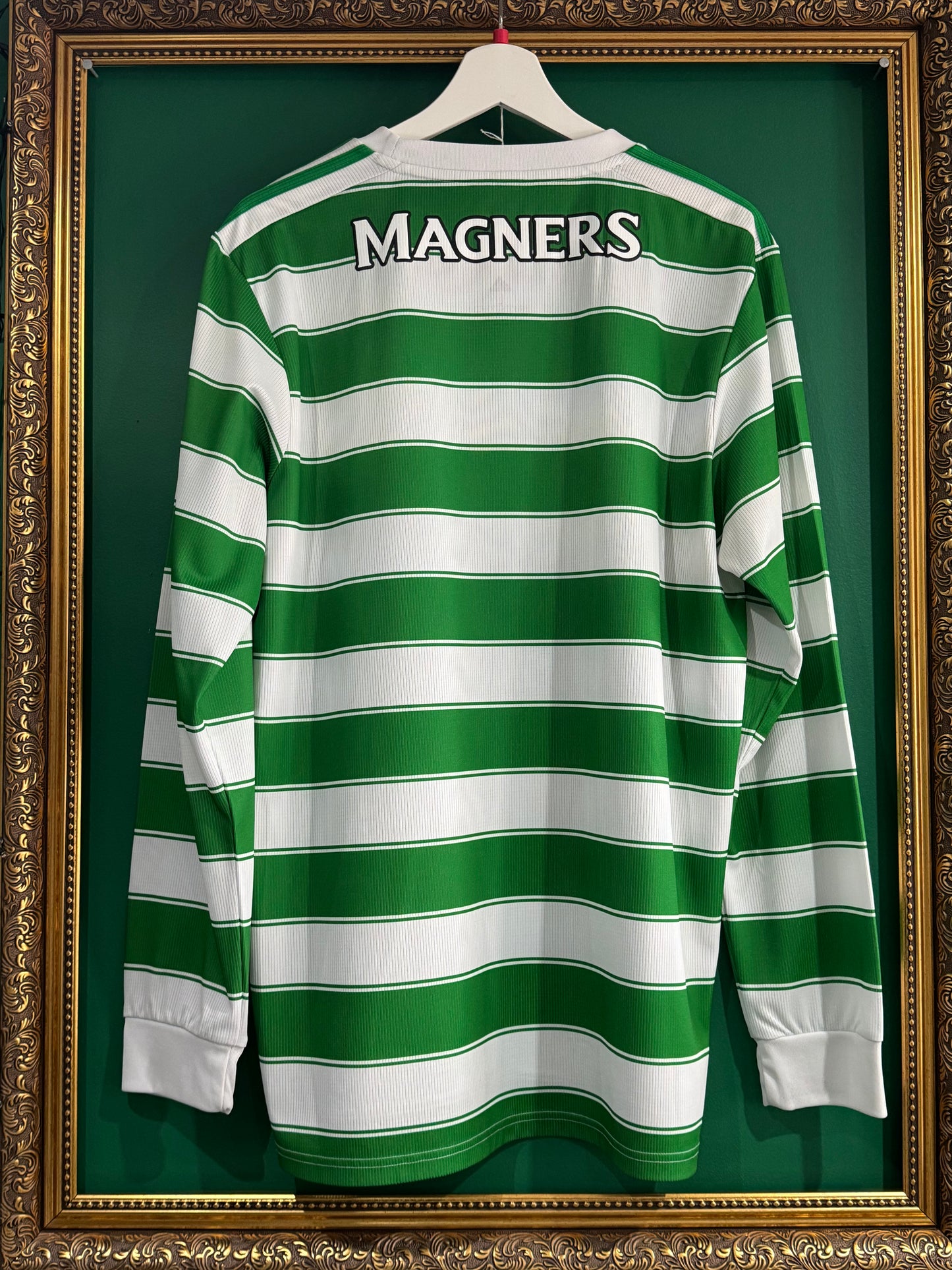 Celtic 2021/22 home shirt large ls 9/10