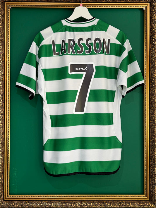 Celtic 2001/02 home small Larsson 7