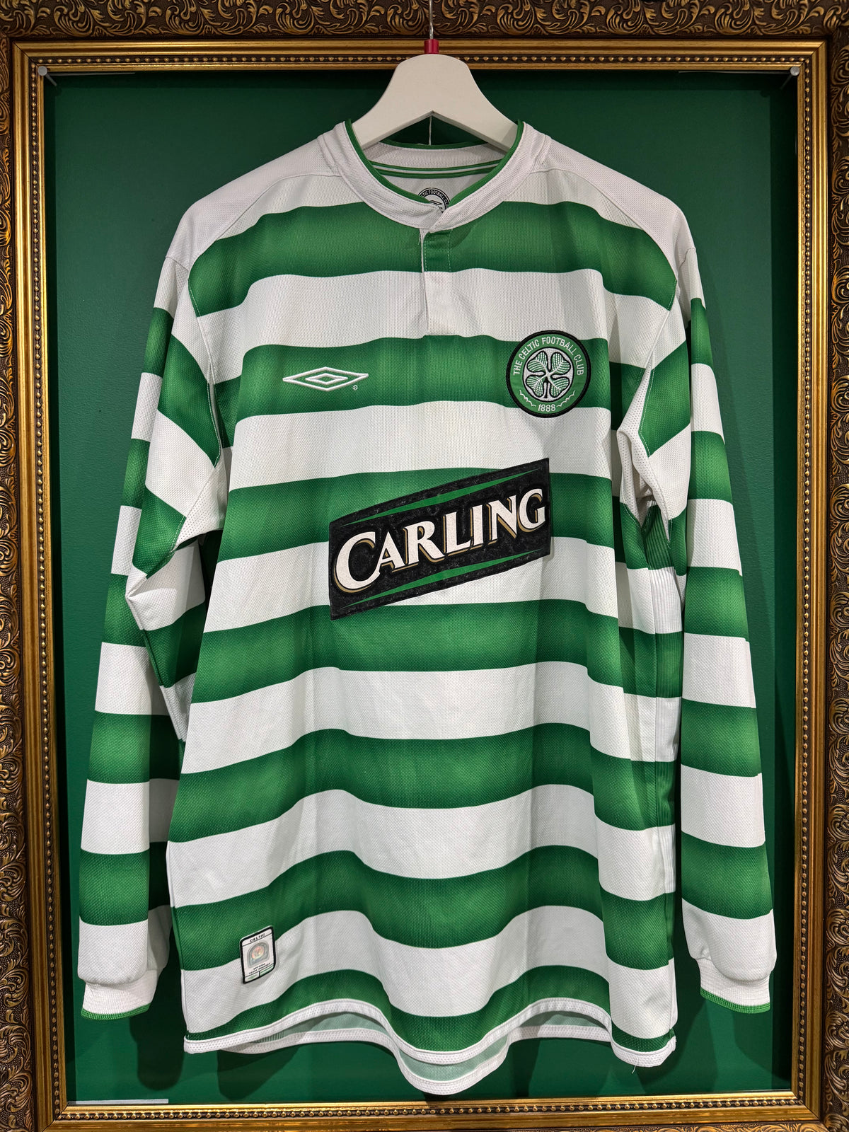 Celtic 2003/04 home shirt large ls Larsson 7