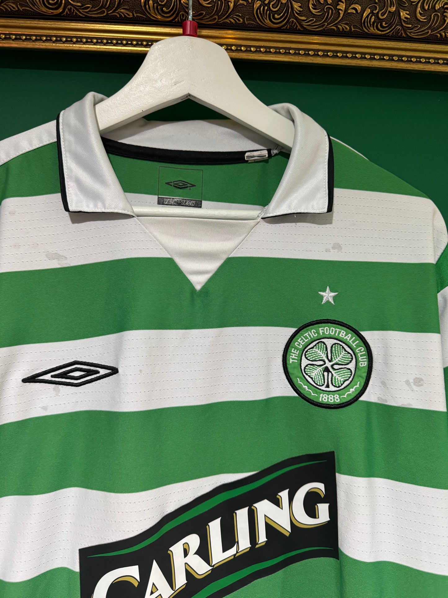 Celtic 2004/05 home shirt large ls