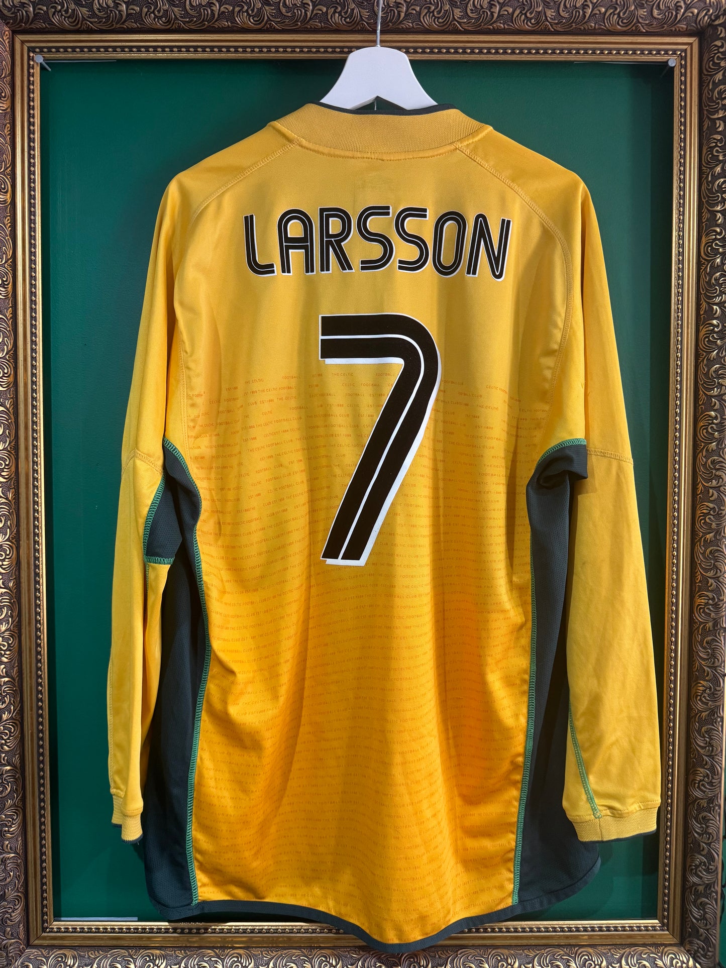 Celtic 2002/03 away shirt xlarge ls Larsson 7