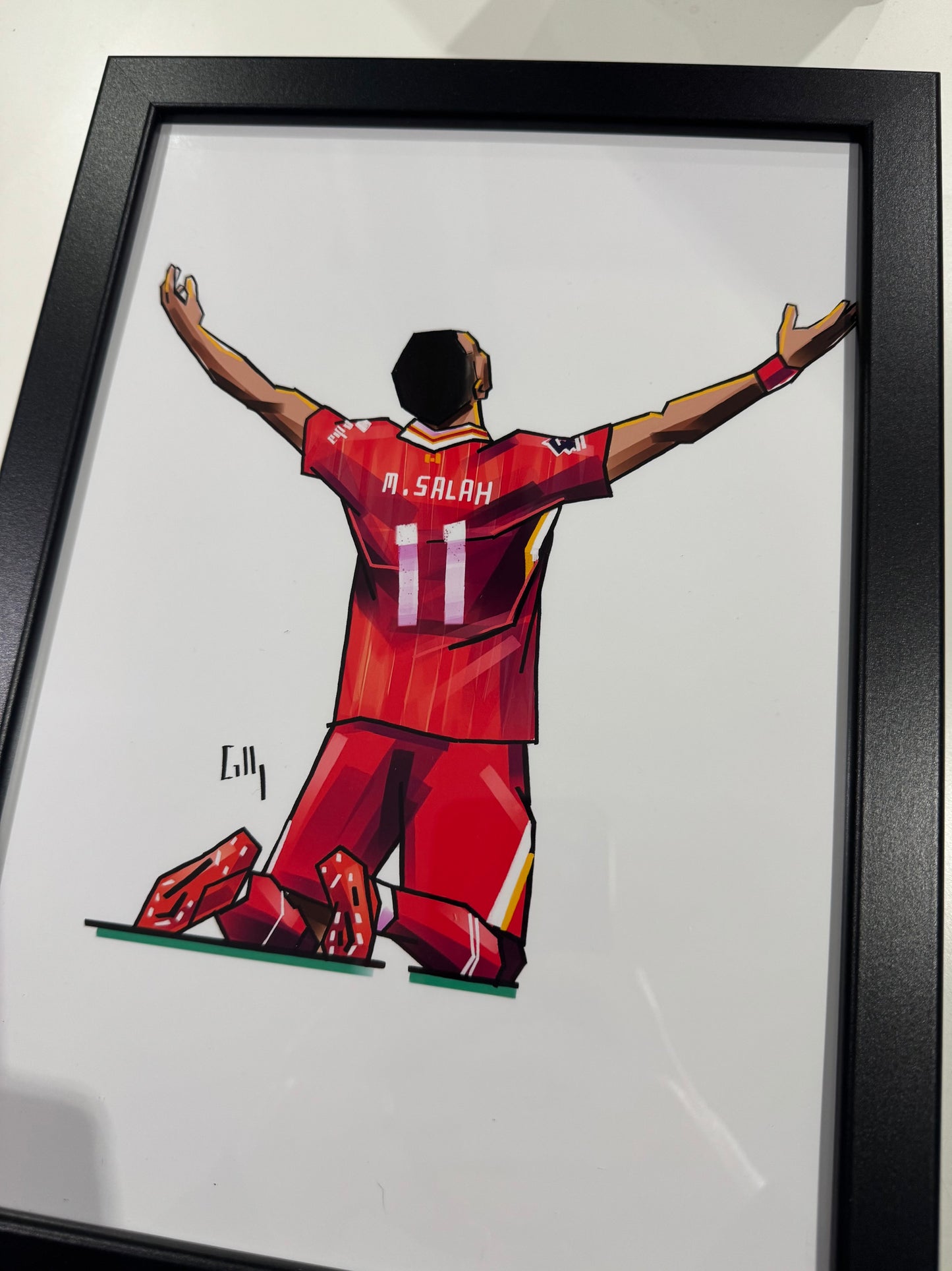 Hand drawn icon player prints