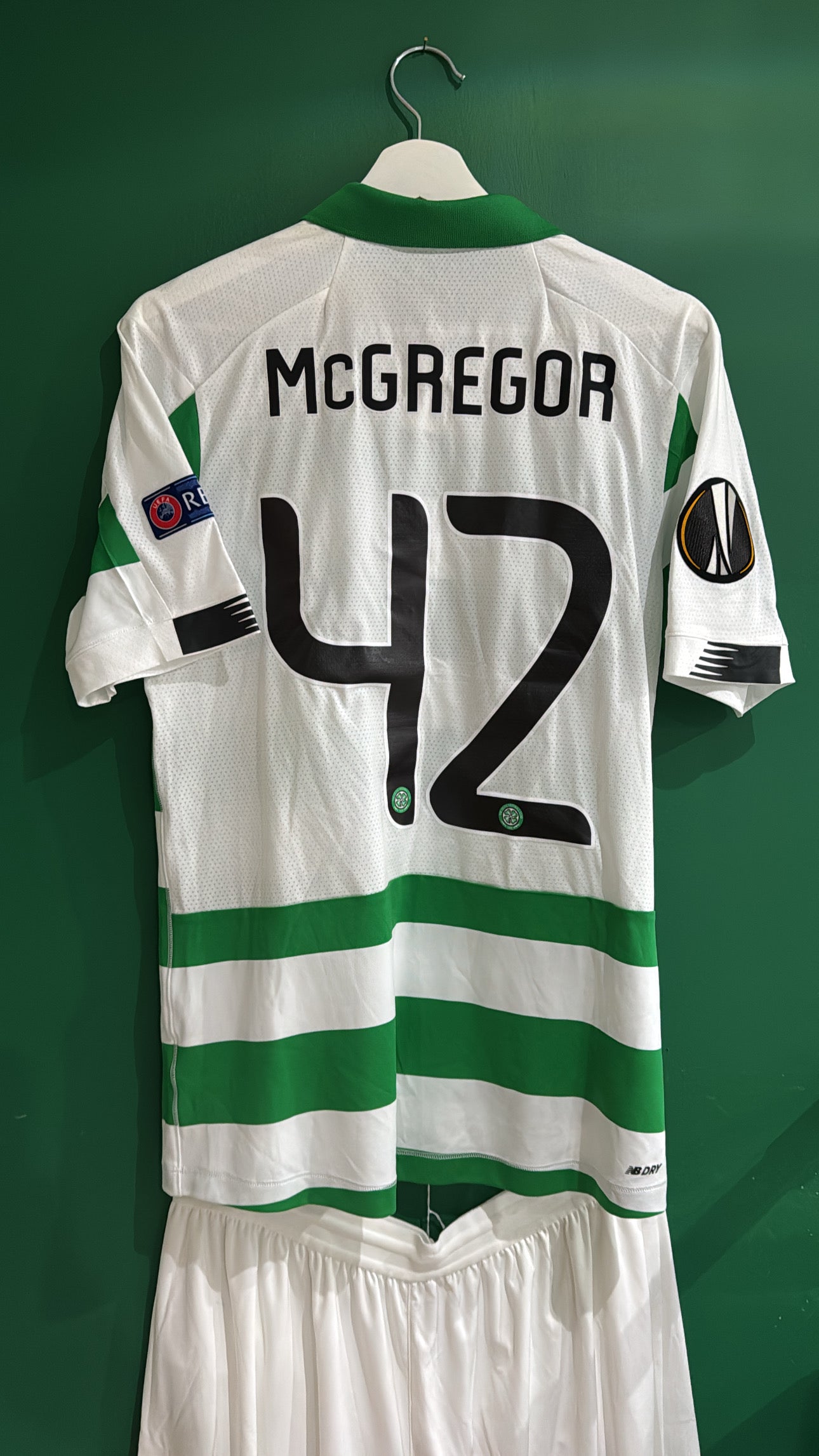 Celtic 2019/20 home medium Europa league McGregor 42 player issue match prepared