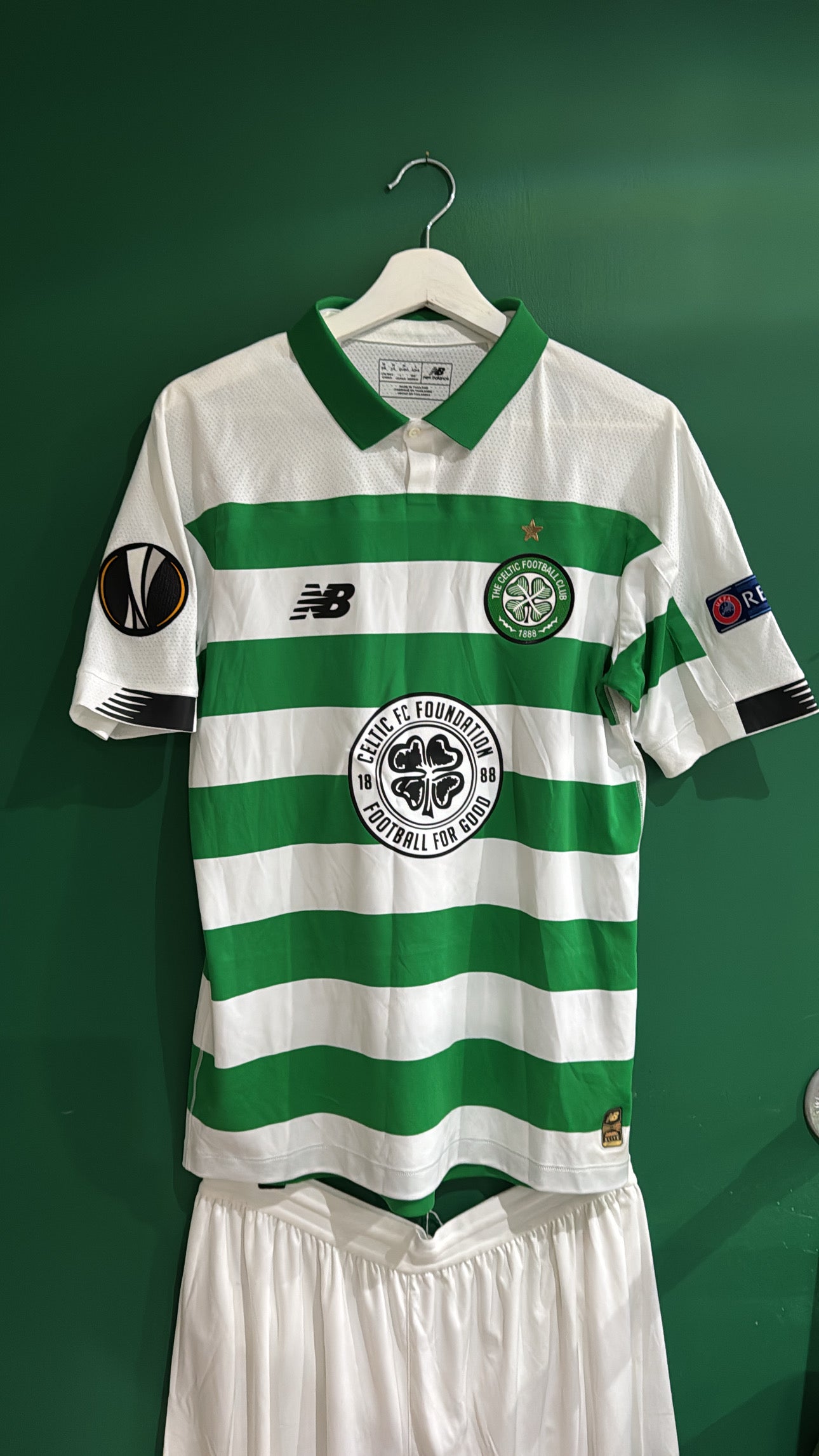 Celtic 2019/20 home medium Europa league McGregor 42 player issue match prepared