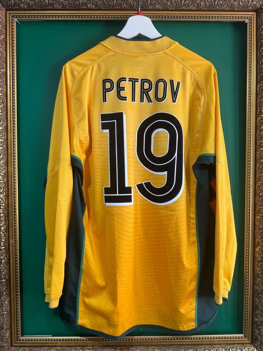 Celtic 2002/03 away shirt ls large Petrov 19