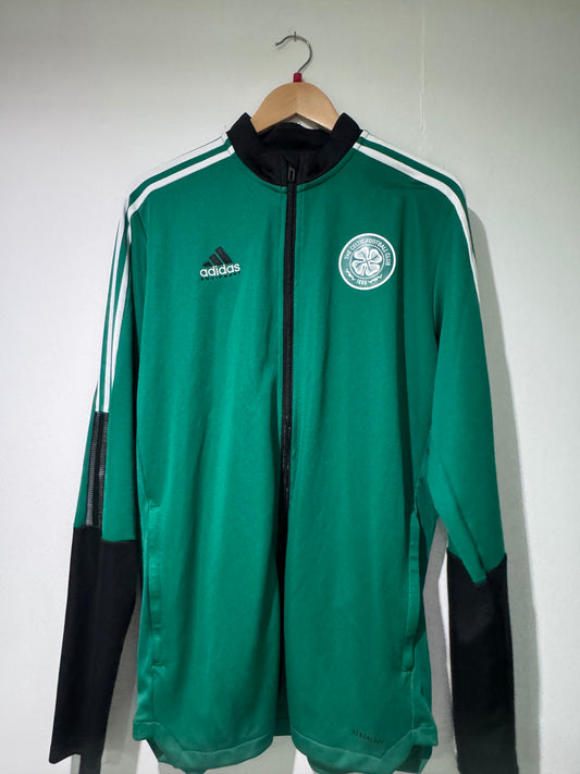 Celtic adidas originals track zipper top large