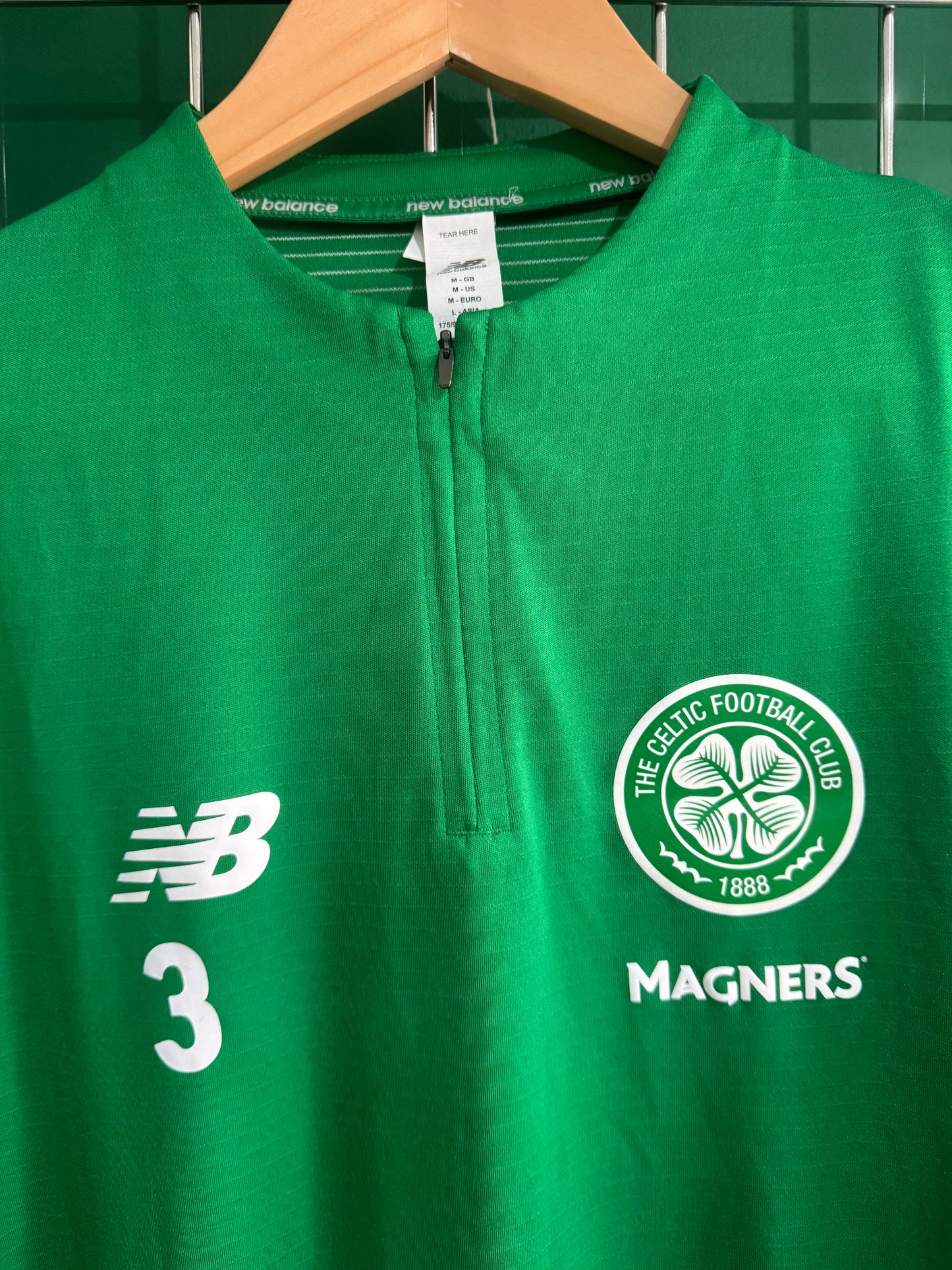 Emilio Izaguirre worn half zip training top