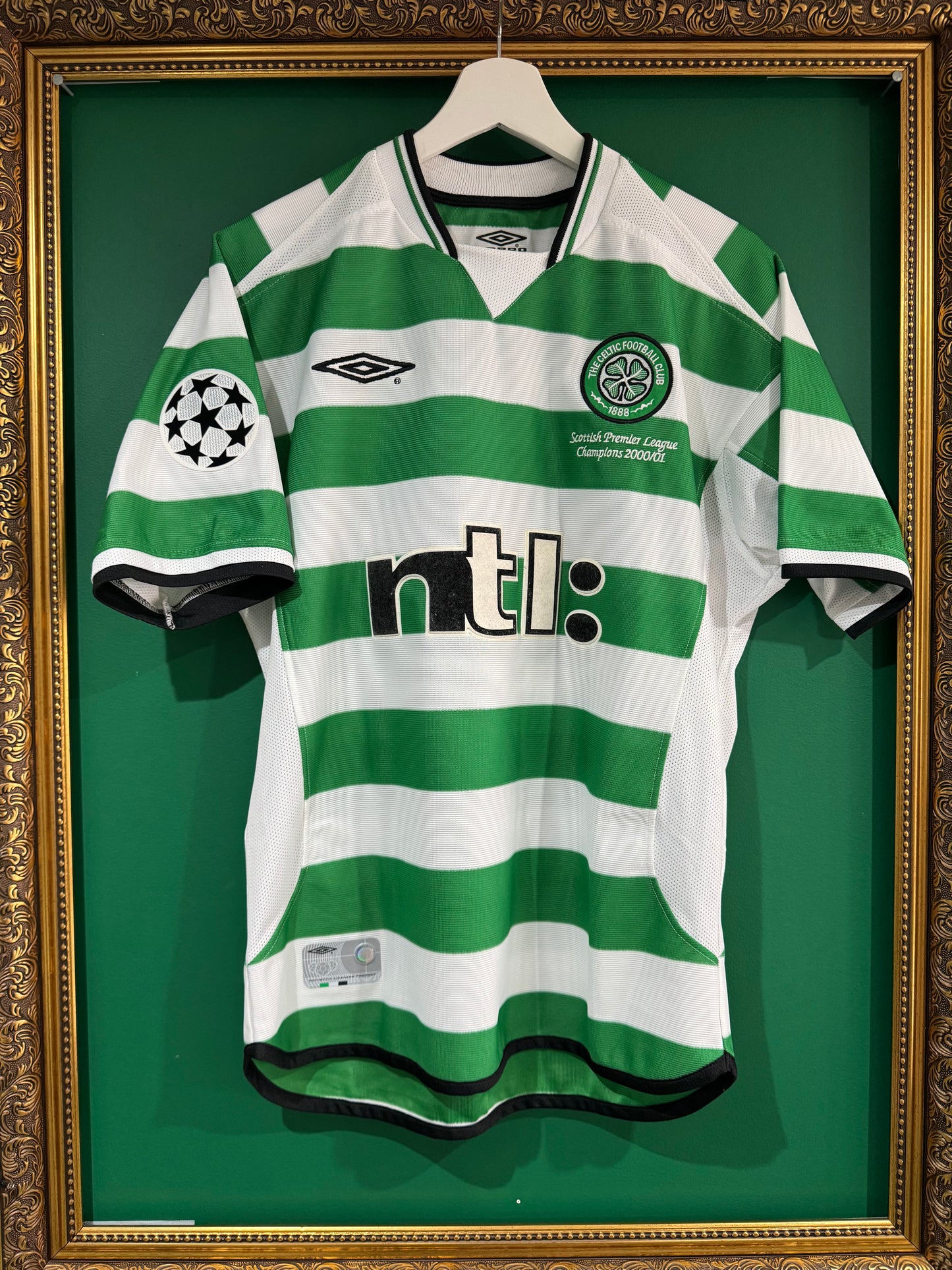 Celtic 2001/03 home shirt small Larsson 7