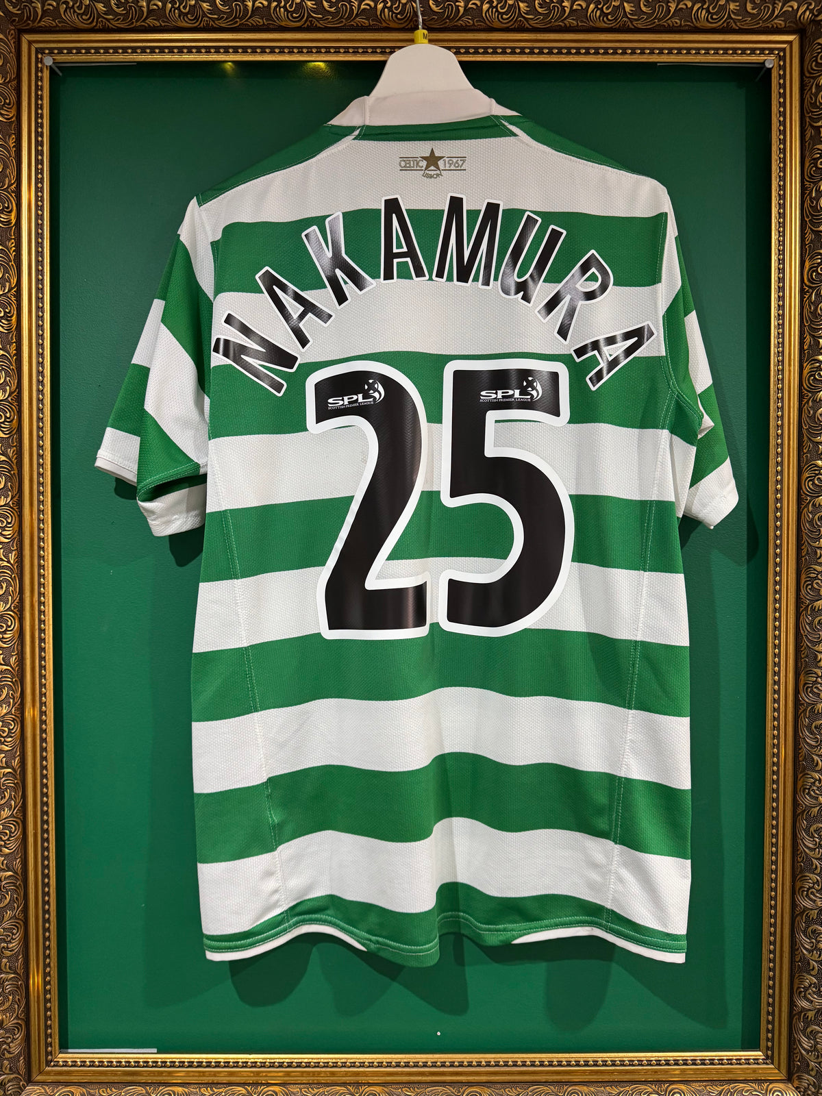 Celtic 2007/08 home shirt medium Nakamura 25