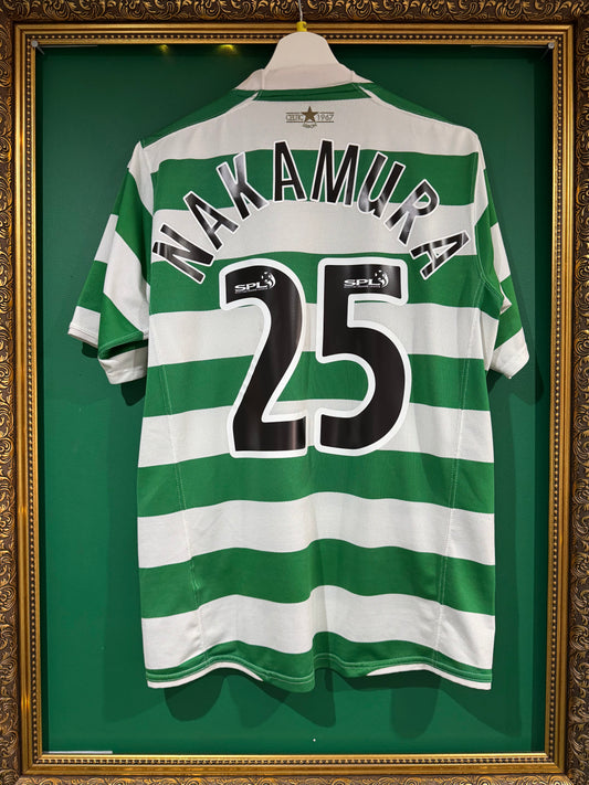 Celtic 2007/08 home shirt medium Nakamura 25