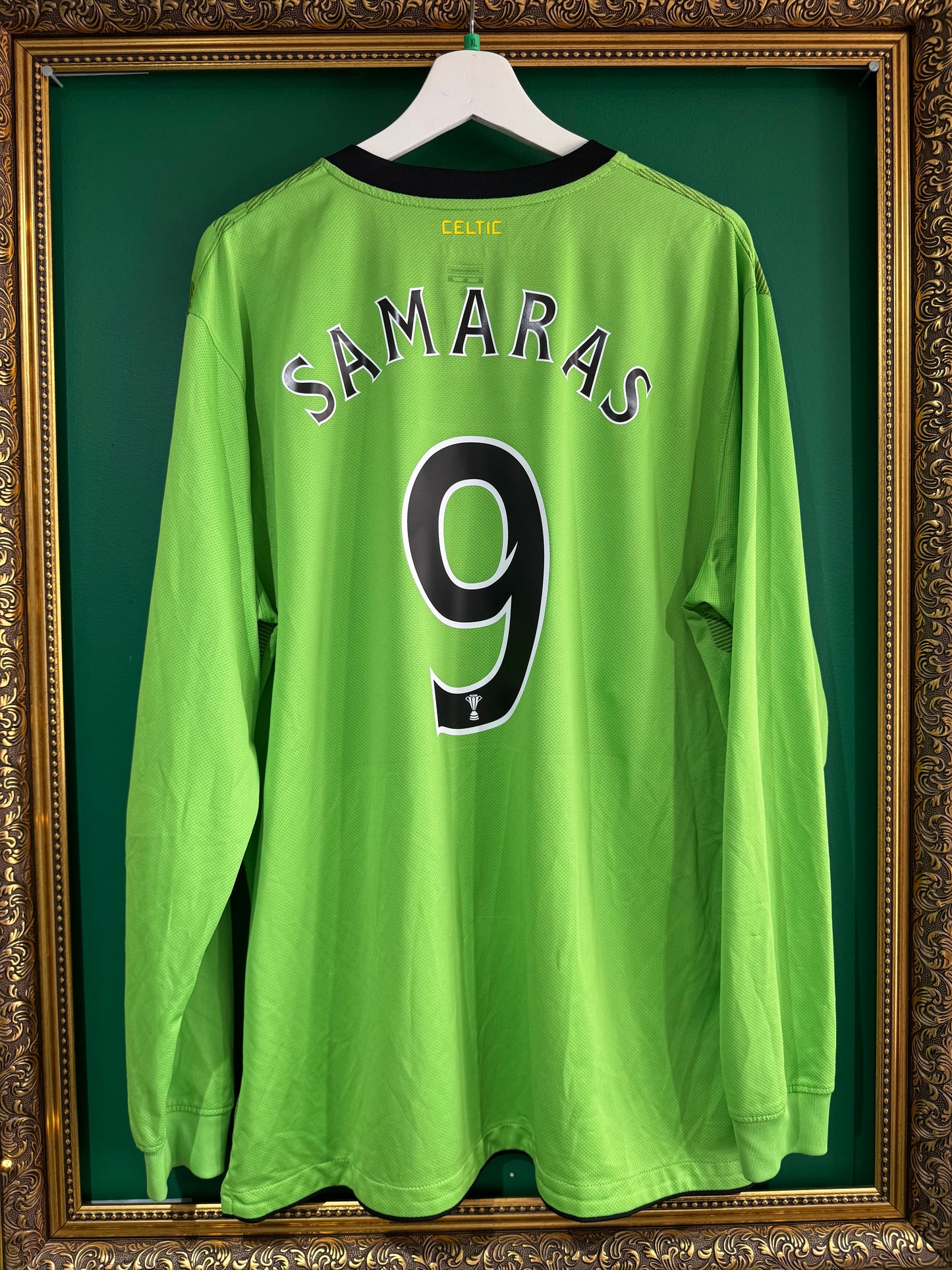 Celtic 2010/11 away shirt xlarge ls Samaras 9