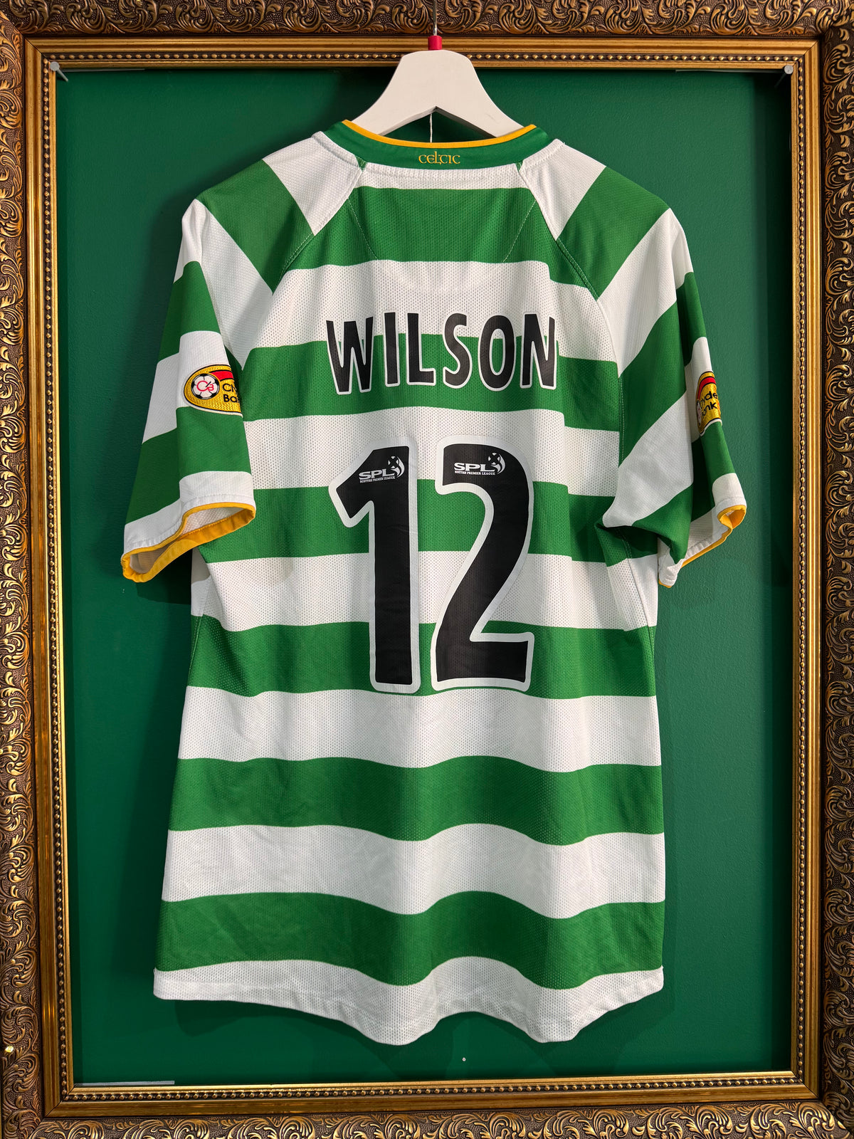 Celtic 2008/10 home shirt matchworn large Wilson 12