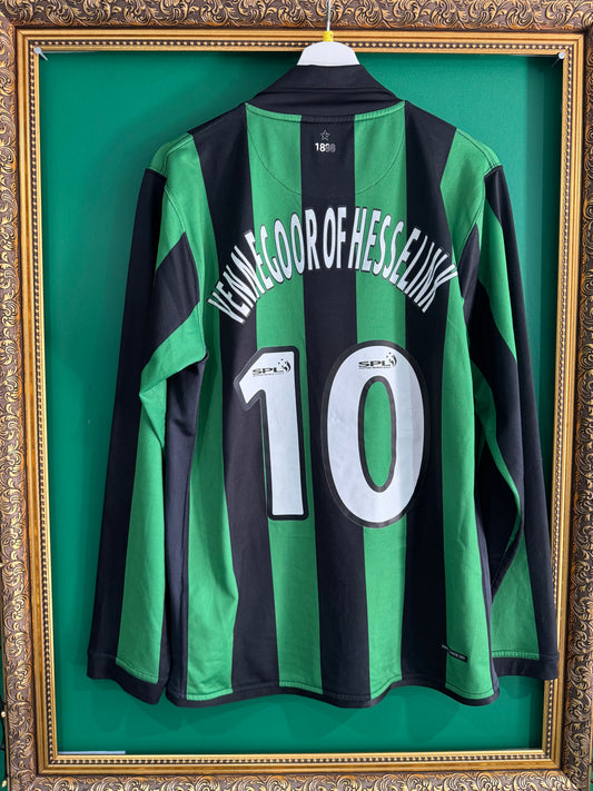 Celtic 2006/07 away shirt medium ls Vennegoor of Hesselink 10