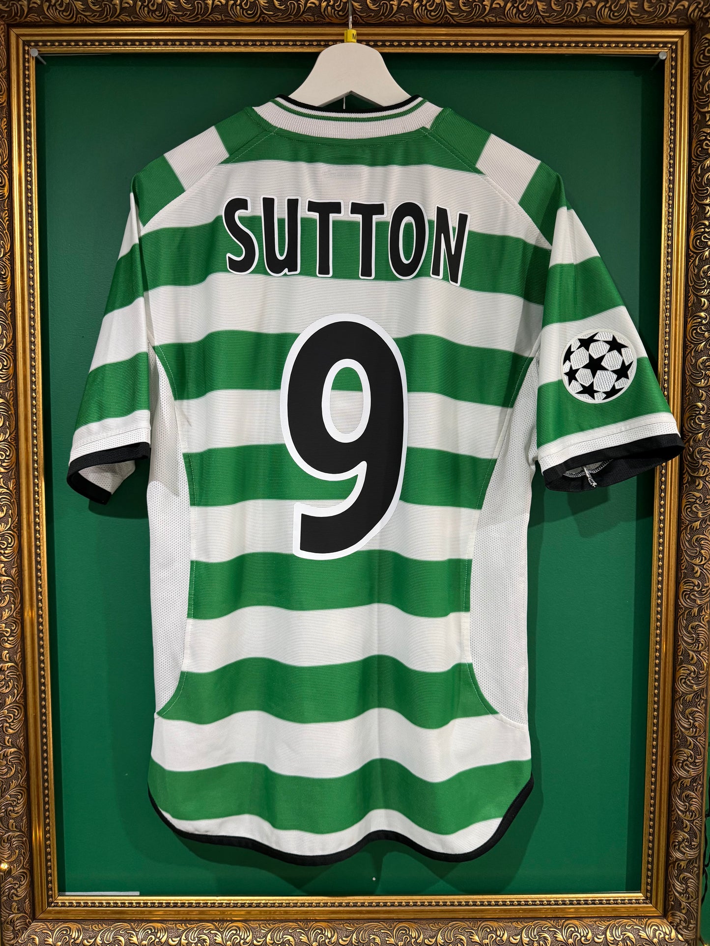 Celtic 2001/03 home shirt medium Sutton 9
