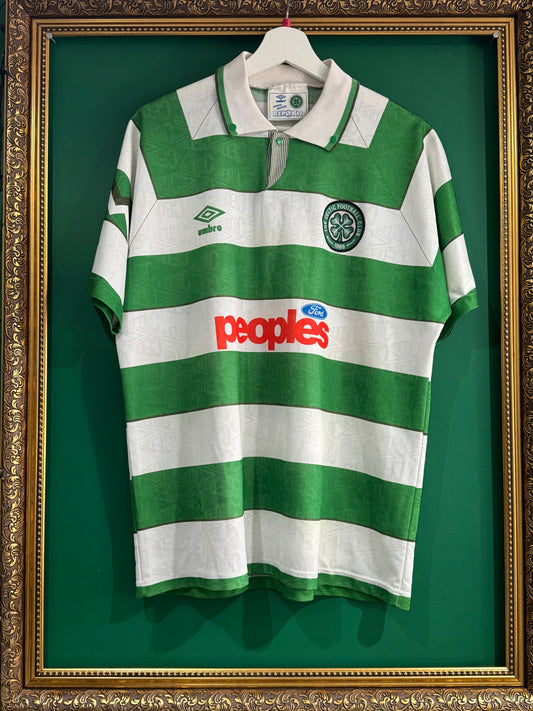 Celtic 1991/92 home shirt large 9/10