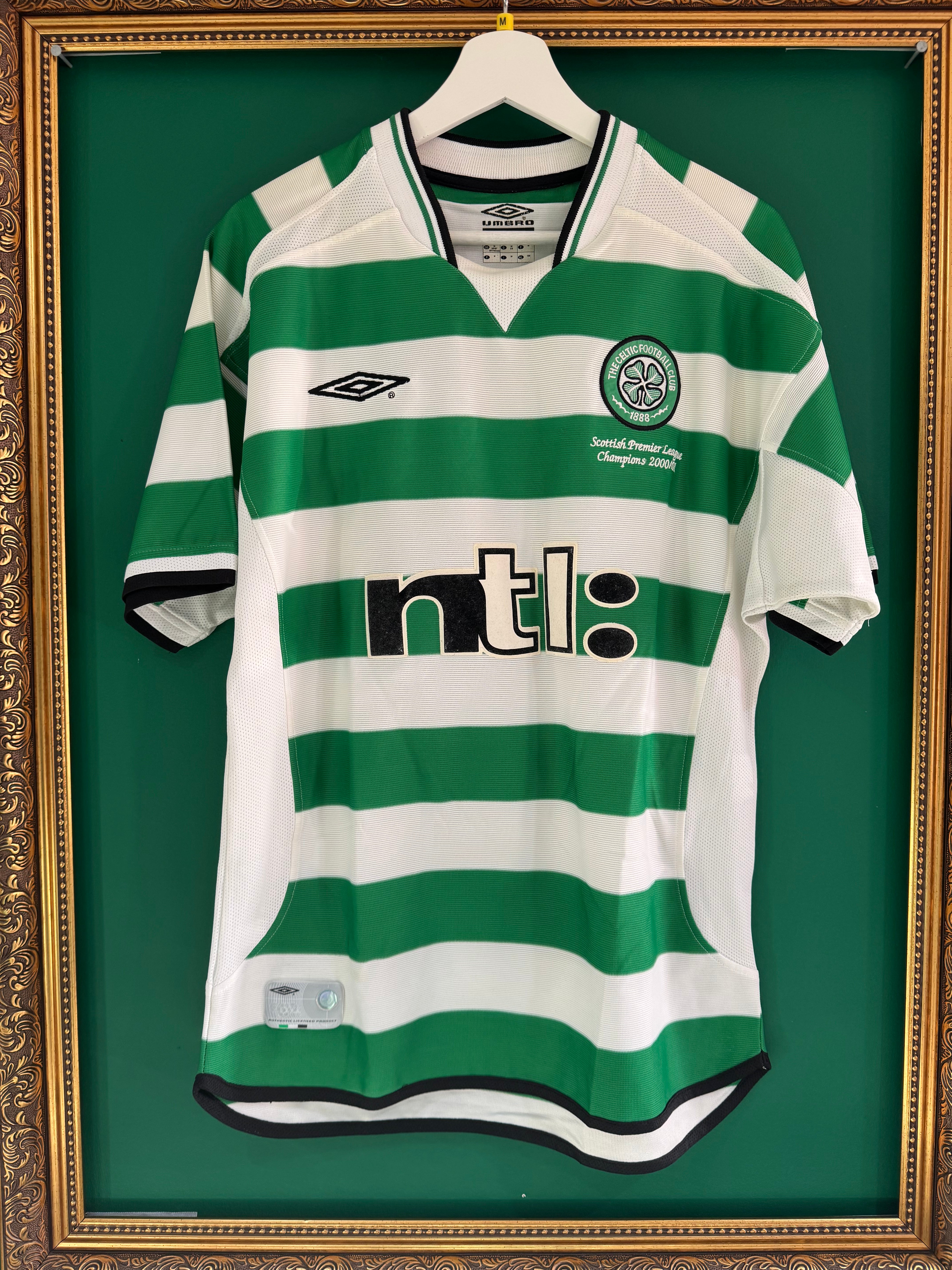 Celtic 2001/03 home shirt medium Larsson 7 – The Glasgow Celtic Wear