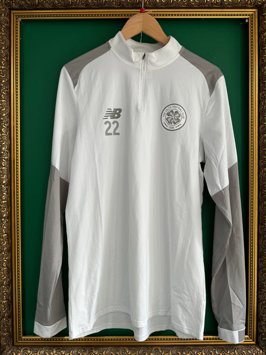 Player issue worn training zip top Odsonne Edouard 22