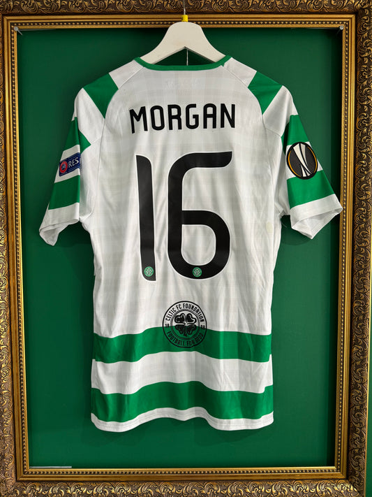 Celtic 2018/19 match issued prepared shirt medium Morgan 16 Europa league