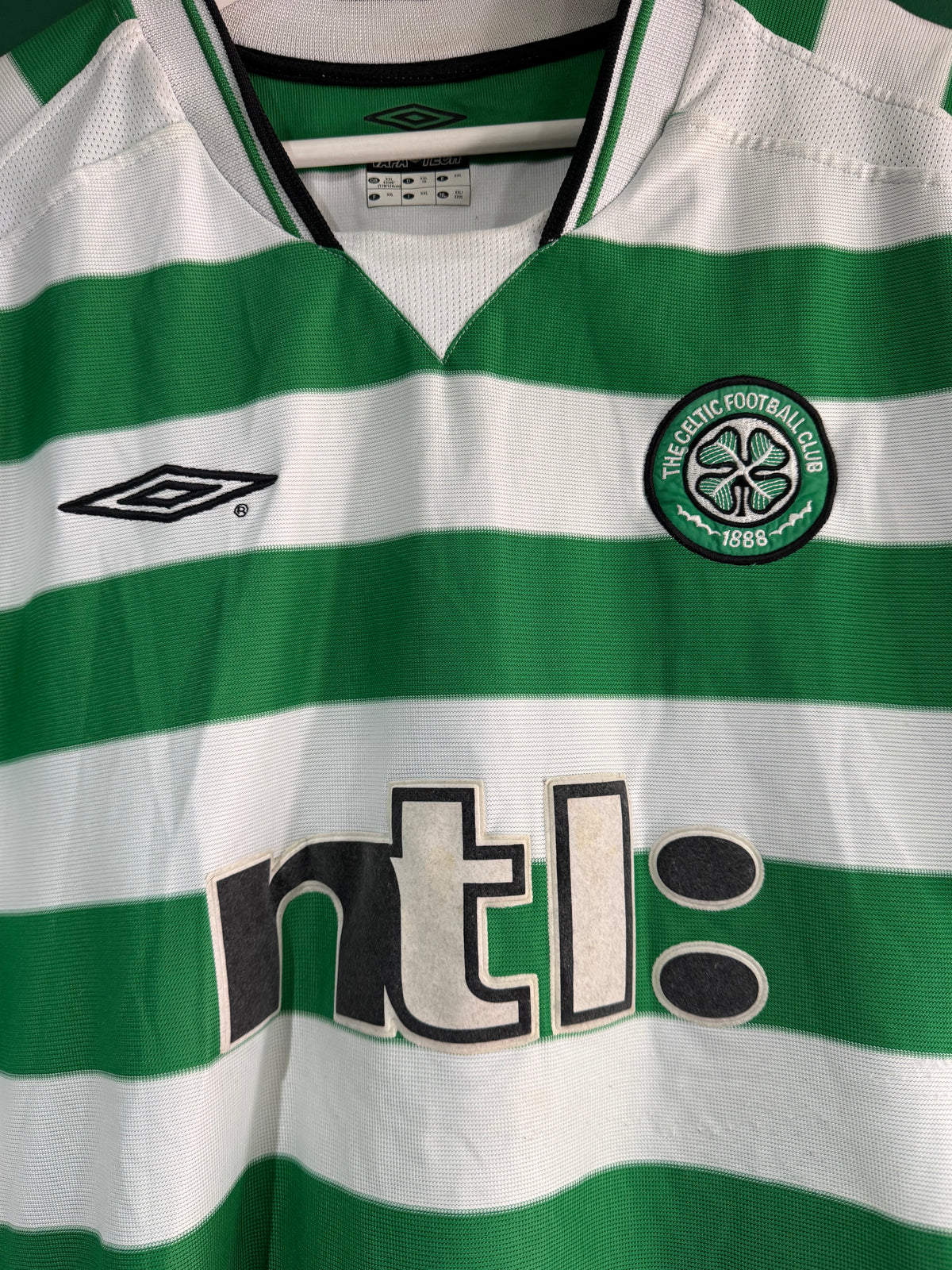 Celtic 2001/03 home shirt xxlarge