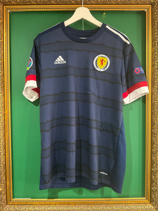 Scotland 2020 home shirt large McGinn 7