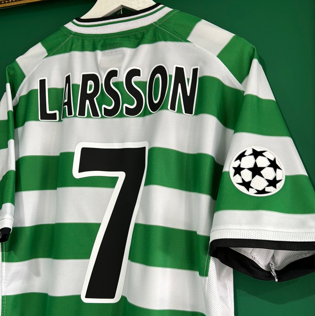 Celtic 2001/03 home shirt Larsson champions league large