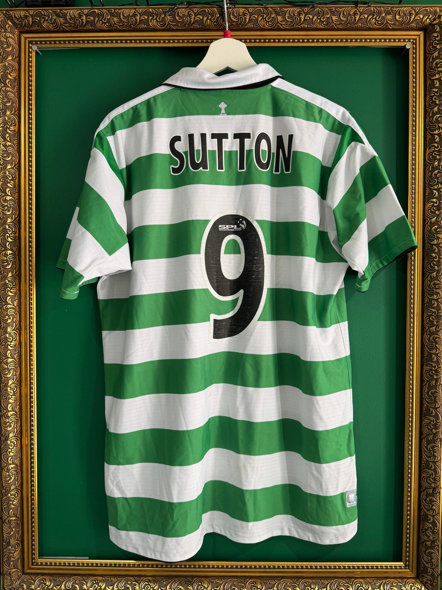 Celtic 2004/05 home shirt large Sutton 9